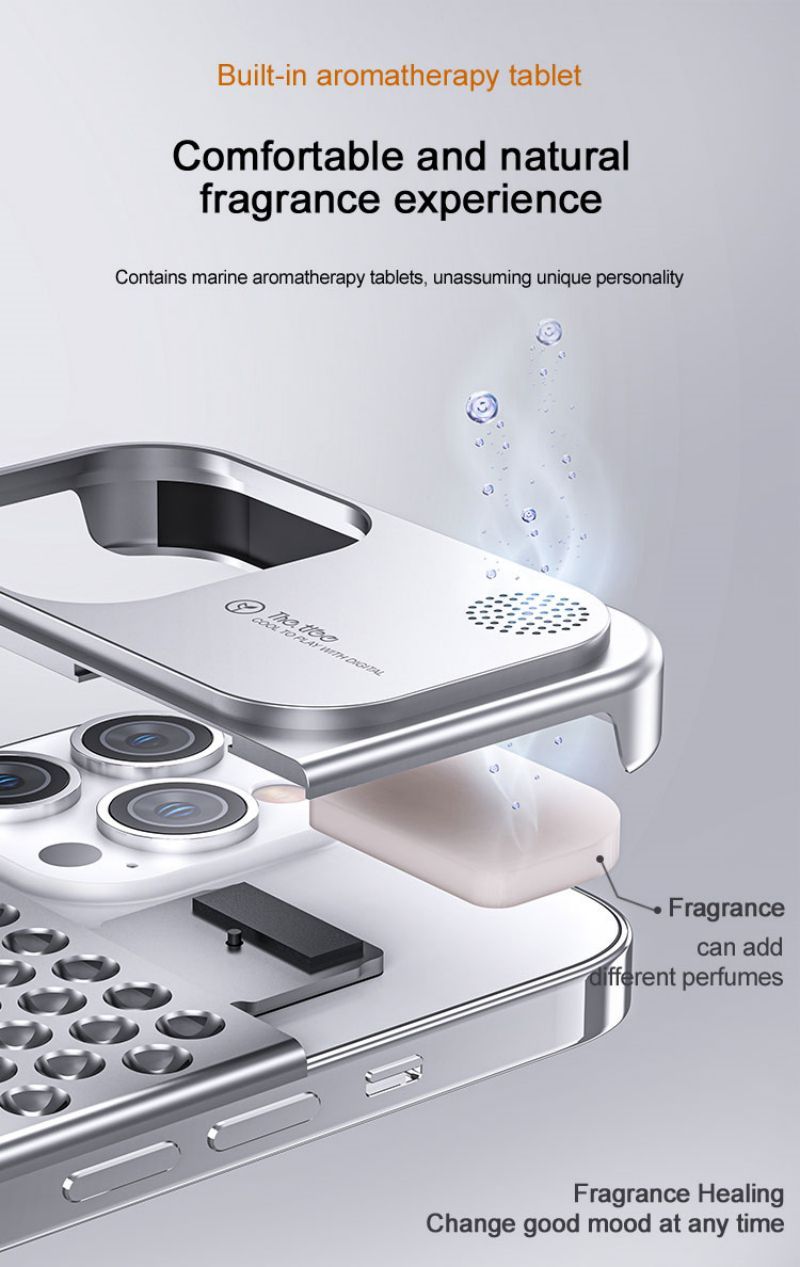 Lüks Manyetik Fragrance Aluminyum Iphone Kılıfları