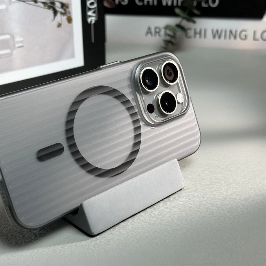Lüks Corrugated Manyetik Iphone Kılıfları