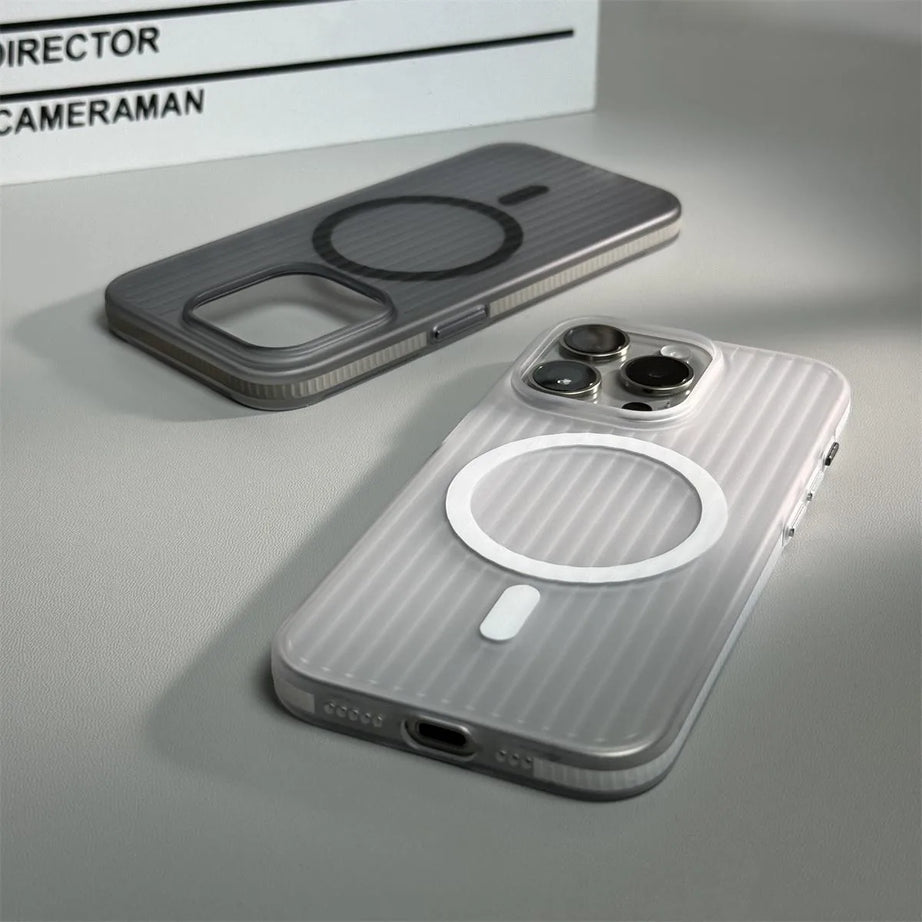 Lüks Corrugated Manyetik Iphone Kılıfları