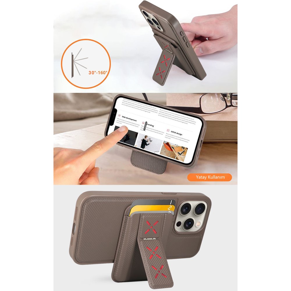 HDD HBC-258 Hamburg Magnet Kartvizitli Standlı iPhone  Kapak